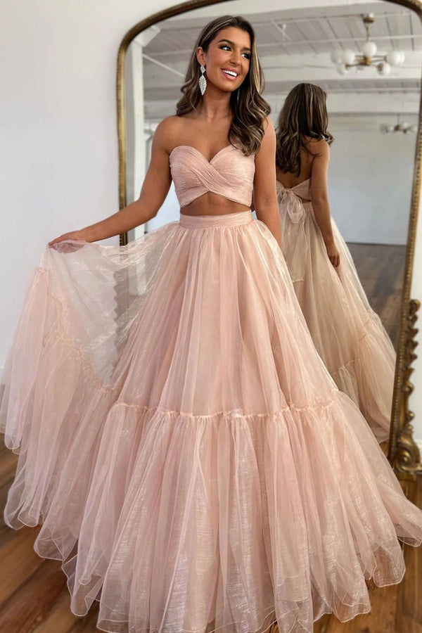 A-Line Sweetheart Long Prom Dress With Detachable Sleeves TP1296-Tirdress