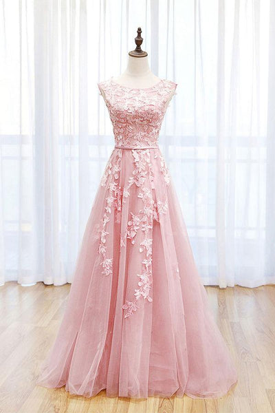 A-line Lace Pink Long Prom Dress Lace V Neck Formal Dress TP1137 Tirdress A-line Lace Pink Long Prom Dress Lace V Neck Formal Dress TP1137 Tirdress