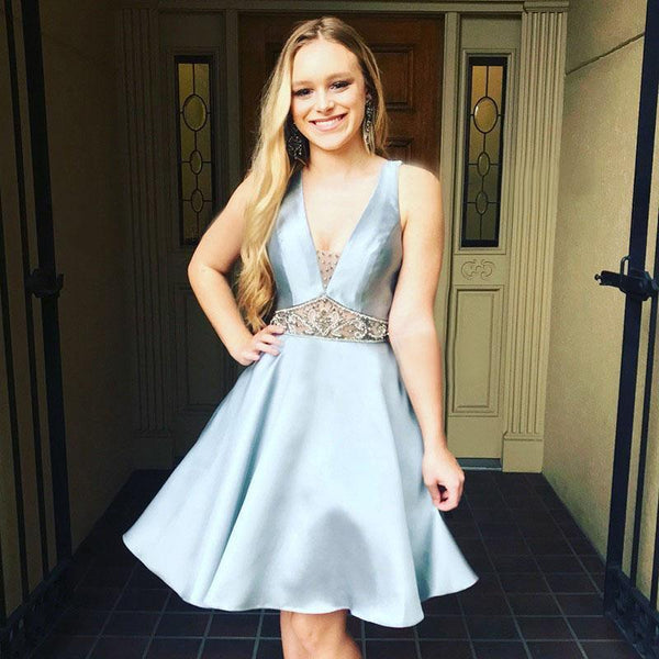 sachin and babi light blue dress Two Piece Homecoming Dresses | Mini & Short Two Piece Hoco Dresses