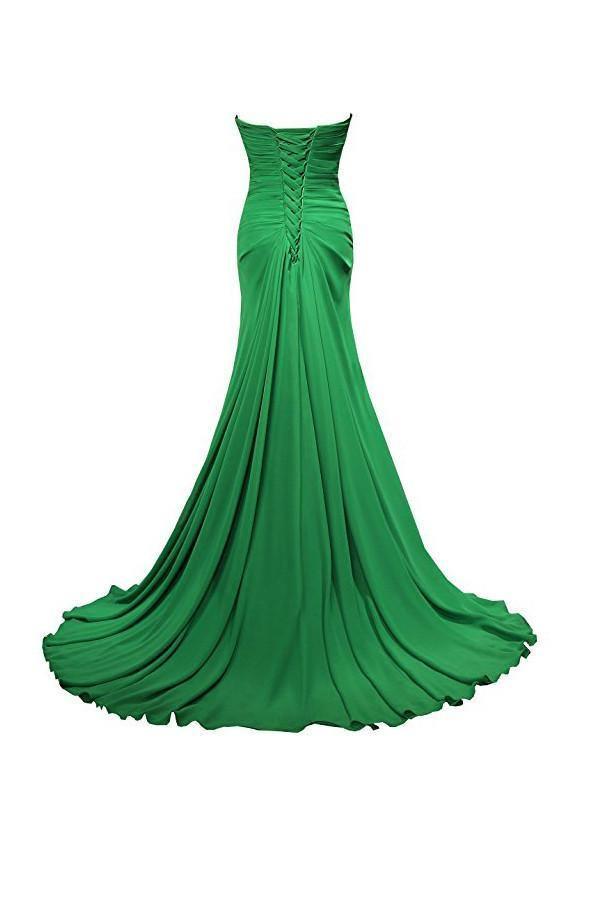 A-line Sweetheart Floor Length Chiffon Bridesmaid Dresses BD021 - Tirdress