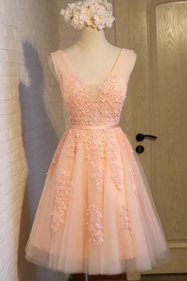 Charming Tulle Cute Homecoming Dress Short Prom Dress PG131 - Tirdress