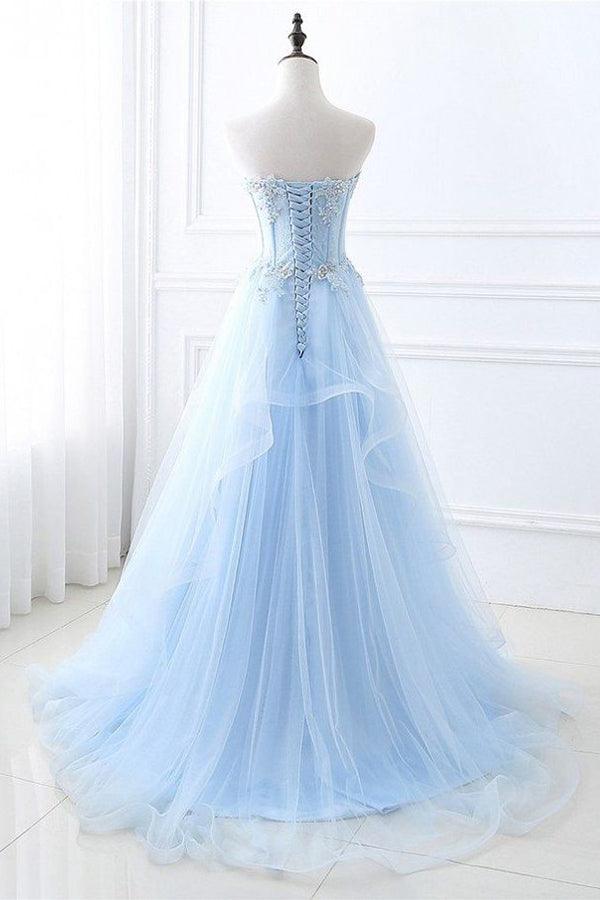 Chic Prom Dresses Sweetheart A-line Floor-length Prom Dress TP1187 - Tirdress