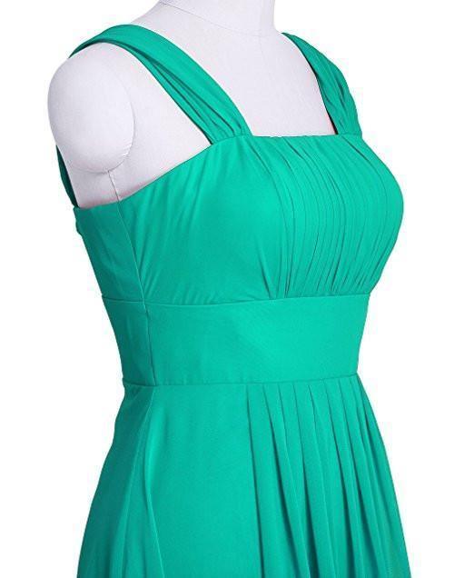 Chiffon Butterfly Sleeves Bridesmaid Dresses Formal Evening Dress BD025 - Tirdress