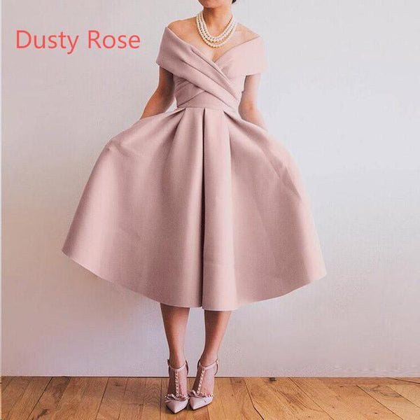 Elegant Knee Length Prom Dresses,Vintage Short Homecoming Dresses HD0013