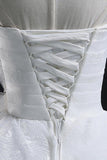 Glamorous Ball Gown Sweetheart Organza Wedding Dress With Lace TN0010 - Tirdress