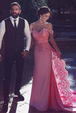 Glamorous Chiffon Off-the-shoulder Neckline Mermaid Formal Dress PG502 - Tirdress