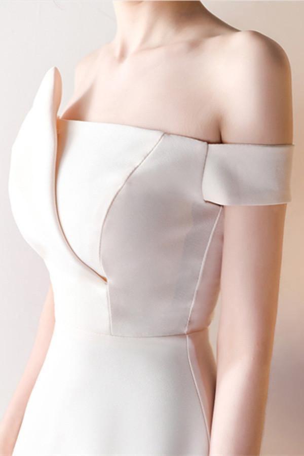 Off-the-Shoulder Pick-Ups A-Line Mini Homecoming Dress Party Dress PG147 - Tirdress