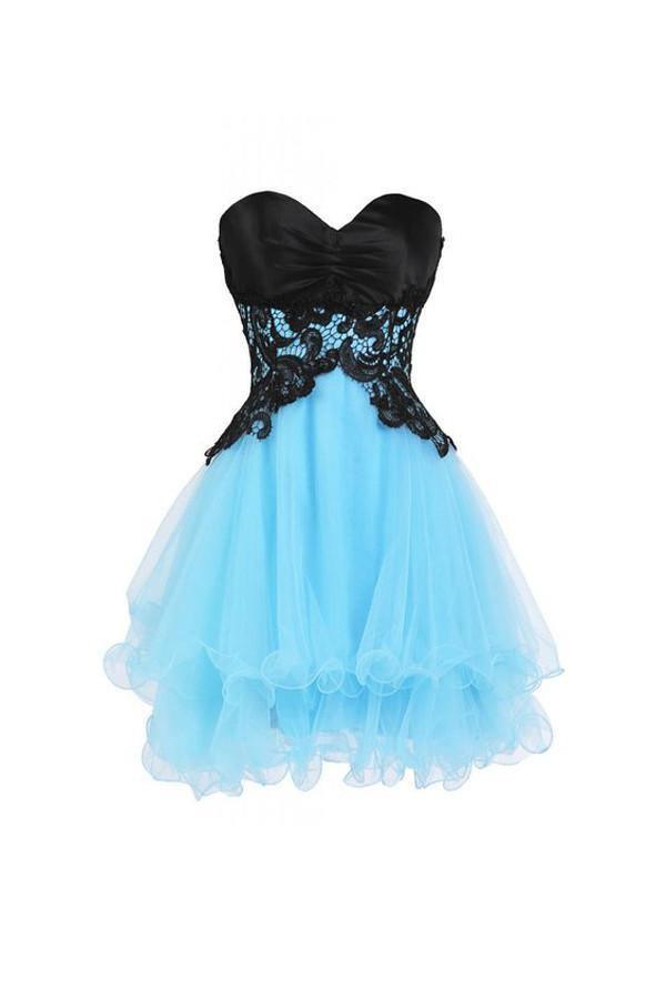 Sweetheart Bridesmaid Short Prom Homecoming Dresses PG047 - Tirdress