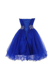 Sweetheart Tulle Cocktail Dress Homecoming Dress With Beading PG086 - Tirdress