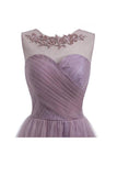 Sweetheart Tulle Light Purple Homecoming Dresses Short Prom Dresses PG069 - Tirdress
