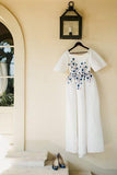 Wedding Dresses Bateau Embroidery Romantic Half Sleeve Bridal Gown TN241 - Tirdress