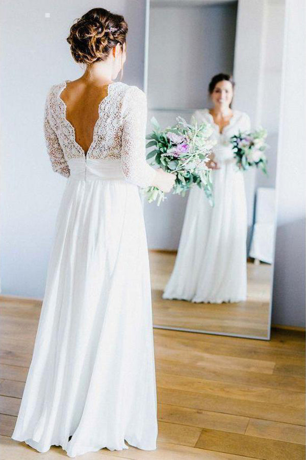 A Line Spaghetti Straps Tulle Wedding Dresses Appliqued Bridal Dresses TN190-Tirdress