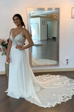 Mermaid/Trumpet Straps Appliques Bohemian Pluse Size Wedding Dress TN375-Tirdress