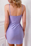 Simple Sleeveless Elastic Satin Stretch Crepe Mini Homecoming Dress HD0193-Tirdress