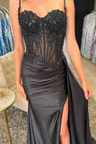 Spaghetti Straps Sweetheart Pleated Royal Blue Prom Dress TP1426-Tirdress