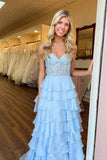 Sweetheart Lace Chiffon Corset Long Yellow Prom Dresses TP1294-Tirdress