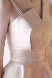 A-Line Deep V-Neck Straps Short Sleeveless Khaki Homecoming Dress TR0190 - Tirdress