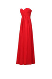 A-line Chiffon Sweetheart Bridesmaid Long Evening Gown PG248 - Tirdress