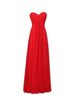 A-line Chiffon Sweetheart Bridesmaid Long Evening Gown PG248 - Tirdress