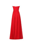 A-line Chiffon Sweetheart Bridesmaid Long Evening Gown PG248 - Tirdress