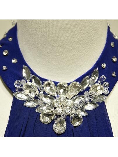 A-line Halter Crystal Floor-Length Evening/Prom Dress PG383 - Tirdress