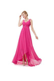 A-line High Quality Chiffon V-back Prom Dresses Evening Dresses PG252 - Tirdress