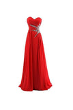 A-line Sweetheart Beading Chiffon Prom Dress Evening Gown PG262 - Tirdress