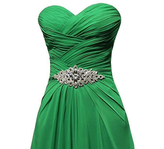 A-line Sweetheart Floor Length Chiffon Bridesmaid Dresses BD021 - Tirdress