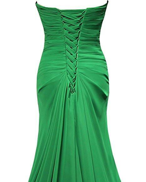 A-line Sweetheart Floor Length Chiffon Bridesmaid Dresses BD021 - Tirdress