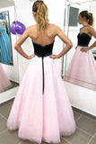 A-line Tulle Sweetheart Lace-Up Long Pink Prom/Evening Dress TP0909 - Tirdress