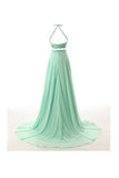 A-line Two Pieces Chiffon Prom Dresses Evening Dresses PG261 - Tirdress