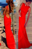 Backless Sheath Chiffon Long Prom Dresses Evening Dresses PG 234 - Tirdress