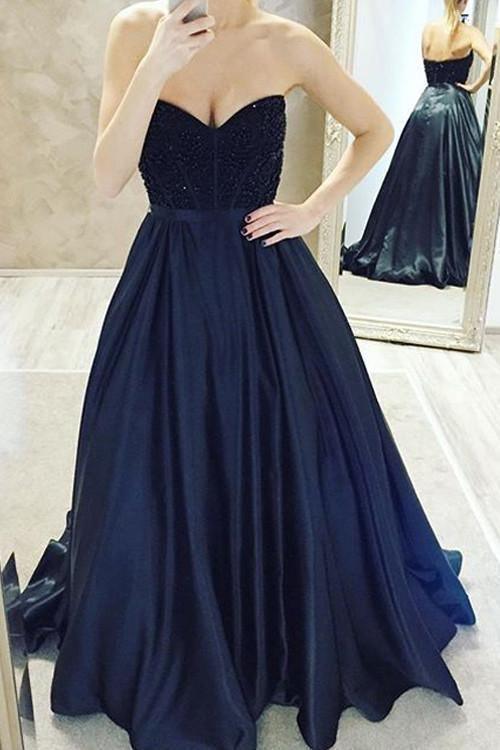 Ball Gown Sweetheart Floor Length Prom Dresses Long Evening Gown PG293 - Tirdress