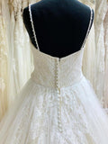 Ball Gown Tulle Lace Spaghetti Straps Appliqued Wedding Dresses TN267 - Tirdress