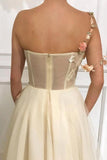 Blossom Essence Sweetheart One Shoulder Gown Prom Dress TP0828 - Tirdress