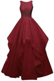 Charming Burgundy A-Line Prom Dress Evening Dress PG 218