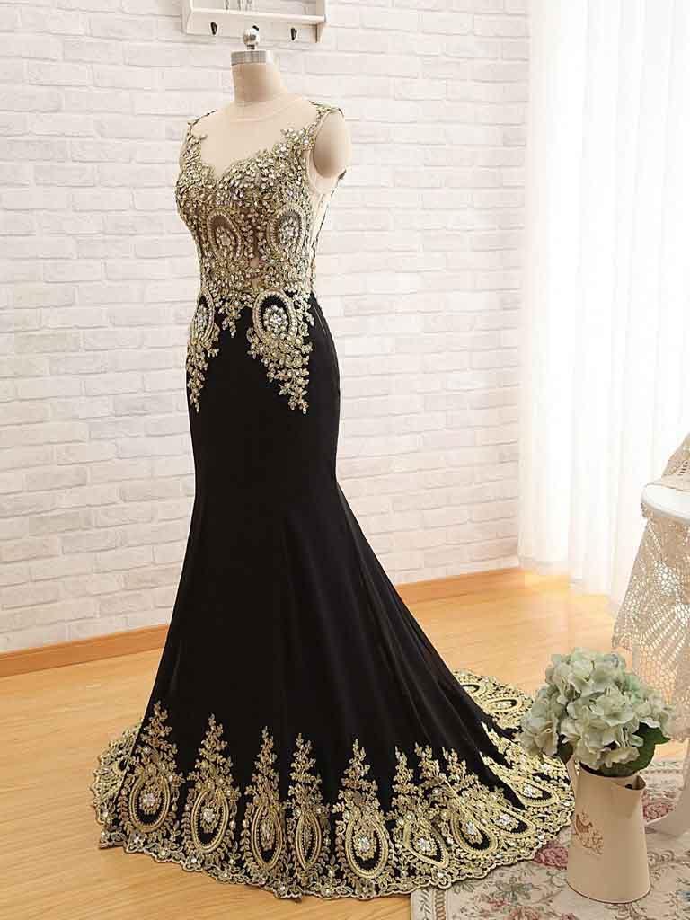Classical V-neck Mermaid Satin Evening Dress Prom Dresses TP0012 - Tirdress
