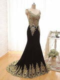 Classical V-neck Mermaid Satin Evening Dress Prom Dresses TP0012 - Tirdress