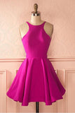 Cute Hot Pink Backless Short Homecoming Dress Party Dress PG141 - Tirdress