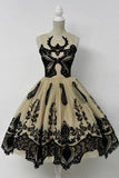 Robe de soirée élégante robe de bal bijou avec dentelle noire TR0115