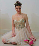 Elegant Organza Ruffles Homecoming Dresses Short Prom Dresses PG094 - Tirdress