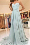 Elegant Sweetheart Lace  Evening Dress Long Chiffon Prom Dress PG430