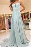 Elegant Sweetheart Lace Evening Dress Long Chiffon Prom Dress PG430 - Tirdress