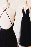Fashion Sexy Deep V-Neck Halter Tie Back Side Slit Prom/Formal Dresses TP0141 - Tirdress