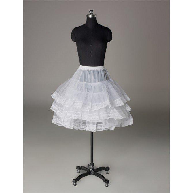 Fashion Short Wedding Dress Petticoat Accessories White LP013 - Tirdress