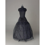 Fashion Wedding Petticoat Accessories Black Floor Length LP001