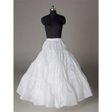 Fashion Wedding Petticoat Accessories White Floor Length LP016