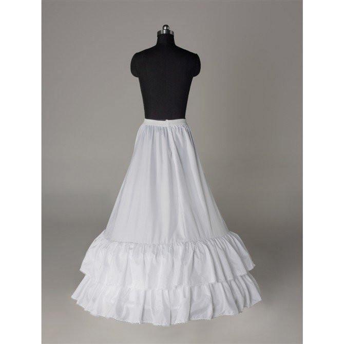Fashion Wedding Petticoat Accessories White Floor Length LP007 - Tirdress