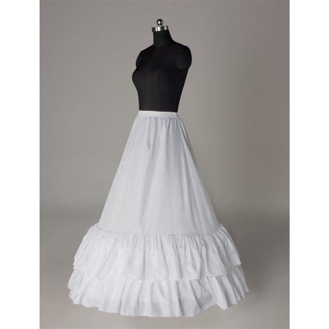 Fashion Wedding Petticoat Accessories White Floor Length LP007 - Tirdress
