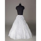 Fashion Wedding Petticoat Accessories White Floor Length LP016 - Tirdress